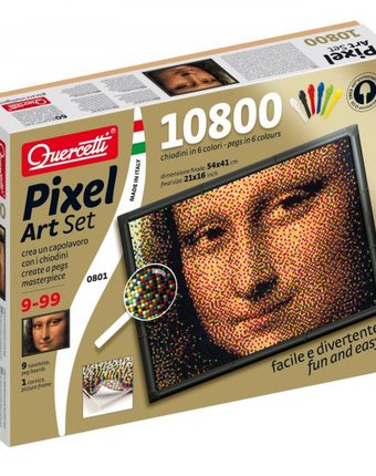 Миниатюра фотографии Quercetti пиксельная мозаика джоконда (10800 элементов)