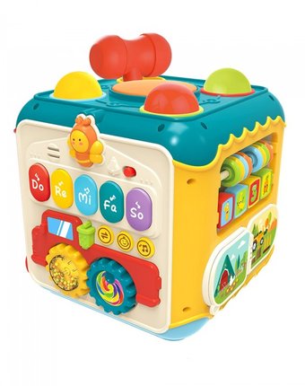 Развивающая игрушка Haunger Занятный куб со светом и звуком