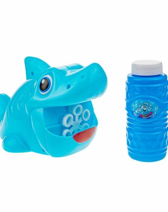 1TOY Игрушка для пускания мыльных пузырей Голубая акула