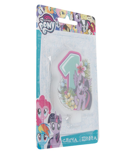 Свеча-цифра My Little Pony №1 4 см
