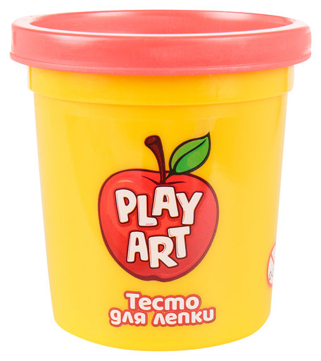 Пластилин Play Art Баночки 85 г цвет: красный