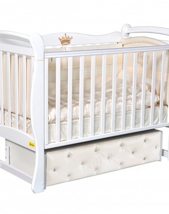 Миниатюра фотографии Детская кроватка luciano verona premium (универсальный маятник)