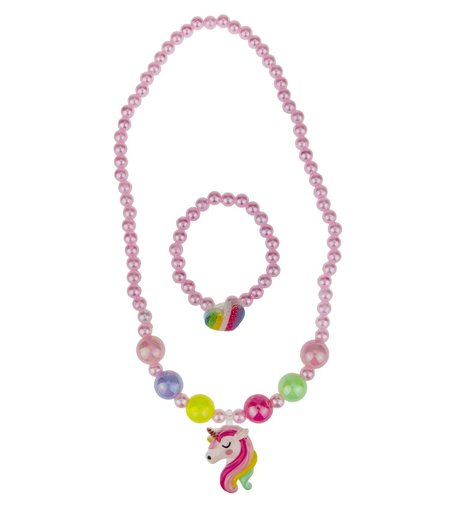 Набор для творчества 1Toy Unicorn Bijou 2 предмета: бусы единорог + браслет сердце