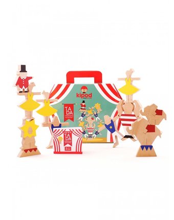 Деревянная игрушка Kipod Toys Набор-балансир Цирковое шоу
