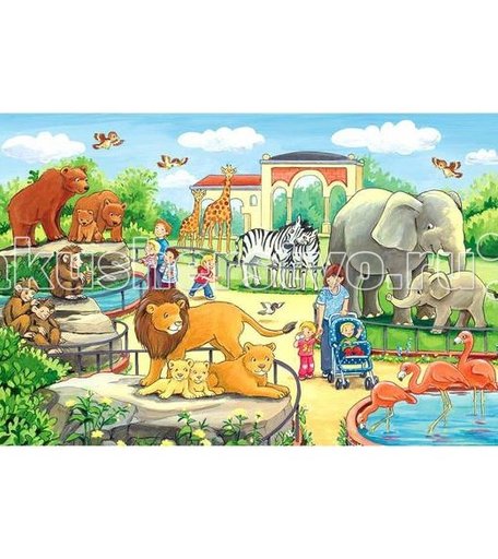 Ravensburger Пазл Прогулка по зоопарку 15 элементов