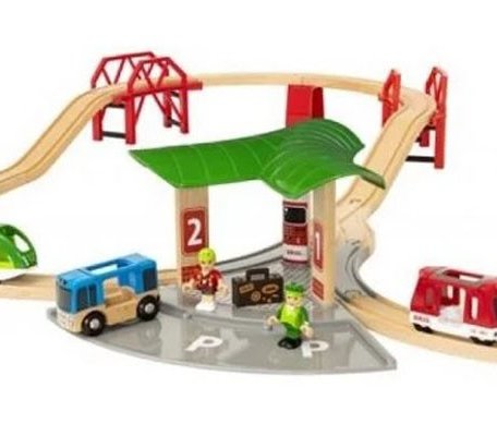 Brio Игровой набор с автовокзалом, 2 мостами и ж/д
