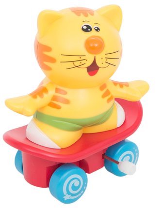 Миниатюра фотографии Фигурка животного игруша желтый кот