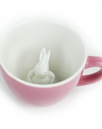 Миниатюра фотографии Кружка creature cups с кроликом, 330 мл