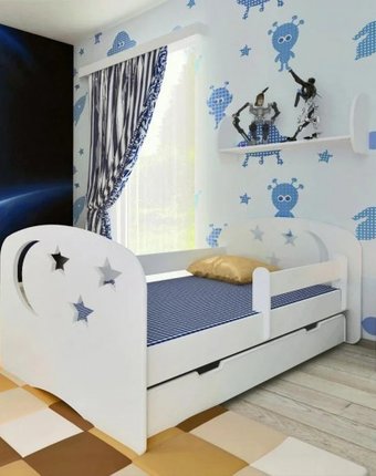 Подростковая кровать Столики Детям с бортиком Ночь 160х80 см