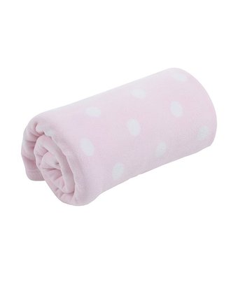 Миниатюра фотографии Плед для кроватки mothercare флисовый, 155х120 см, розовый