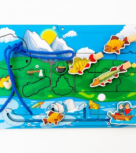Деревянная игрушка Сибирские игрушки Бизиборд для мальчиков