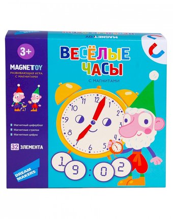 Настольная игра Dream Makers детская настольная Весёлые часы (маг.), разноцветный
