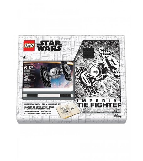 Lego Star Wars Книга для записей с ручкой и минифигурой TIE Fighter