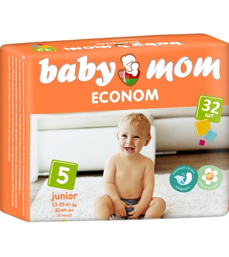 Подгузники BABY MOM ECONOM дышащие () шт.