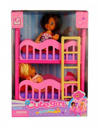 Миниатюра фотографии Shantou yisheng куклы сестрички с игрушечной мебелью