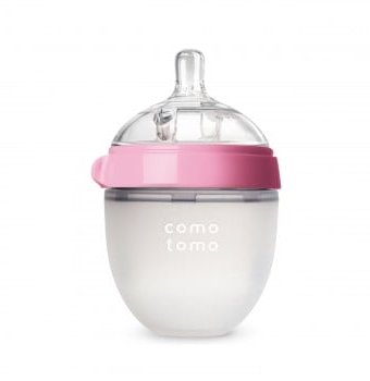 Миниатюра фотографии Бутылочка для кормления comotomo, 150 мл, розовый