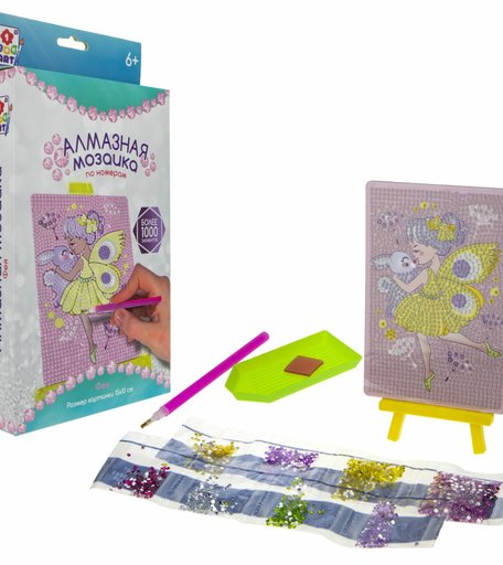Набор для творчества 1Toy Art Фея Алмазная мозаика