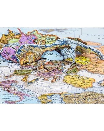 Миниатюра фотографии Пазл геоцентр географический карта европы
