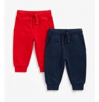 Миниатюра фотографии Спортивные брюки с начесом, темно-синий, красный