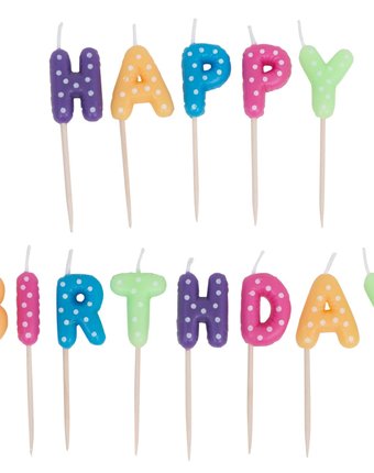 Свеча для торта Leader Kids Happy birthday