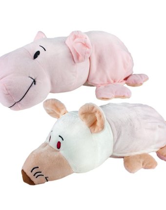 Миниатюра фотографии Мягкая игрушка 1 toy вывернушка 2 в 1 свинья-крыса 35 см