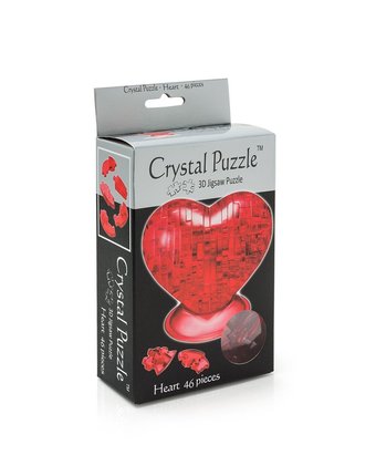 Миниатюра фотографии Головоломка crystal puzzle сердце красное цвет: красный