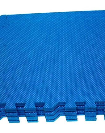 Миниатюра фотографии Коврик-пазл eco-cover цвет: синий (9 дет.) 100 х 100 см