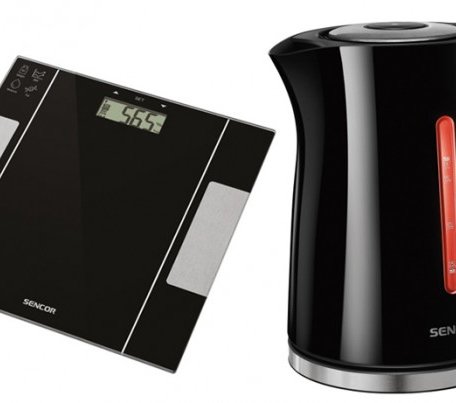 Sencor Интеллектуальный чайник SWK 1792 и персональные весы для фитнеса SBS 505