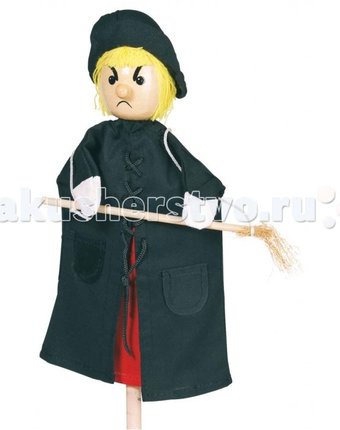 Миниатюра фотографии Goki кукла на руку ведьма