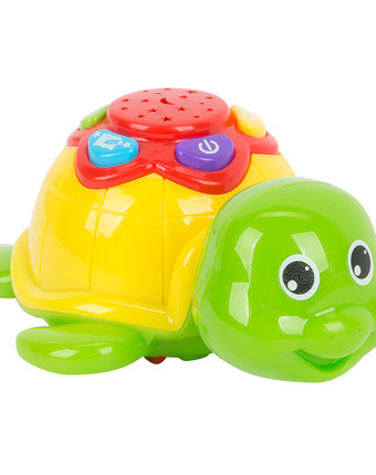 Интерактивная игрушка-ночник Умка Черепашка зелено-желтая