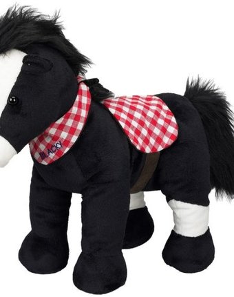Миниатюра фотографии Мягкая игрушка spiegelburg плюшевая лошадка blacky 25460 38 см
