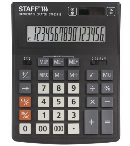 Staff Калькулятор настольный Plus STF-333 16 разрядов