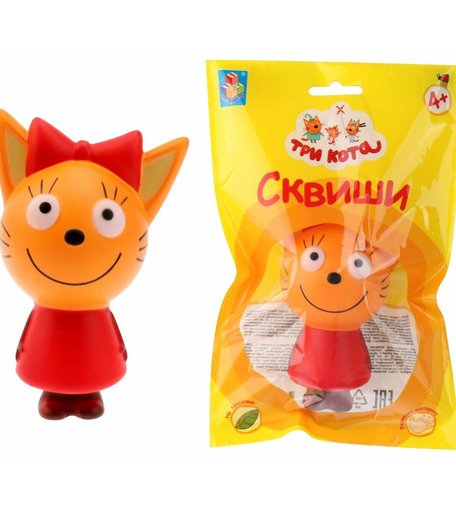 Сквиш Три кота Карамелька