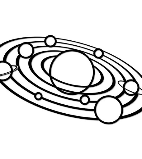 Деревянный интерьерный пазл EWA Design Солнечная система