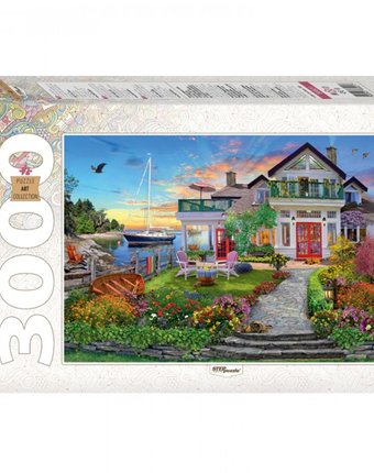 Миниатюра фотографии Step puzzle пазл дом на берегу залива (3000 элементов)