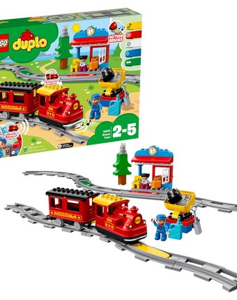 Конструктор LEGO DUPLO 10874 Поезд на паровой тяге