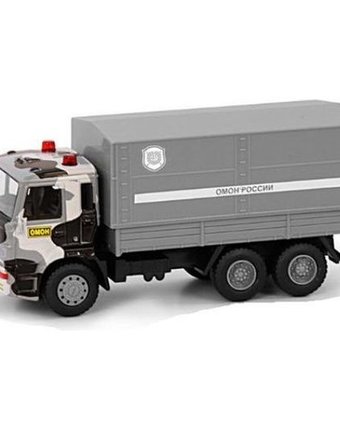 Инерционный грузовик Play Smart Камаз ОМОН 17 см