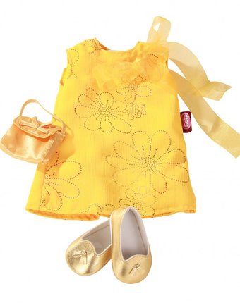 Миниатюра фотографии Gotz набор одежды золотая девочка для кукол 45-50 см