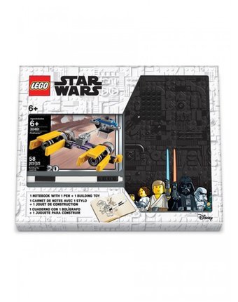 Lego Star Wars Книга для записей с ручкой и минифигурой Podracer