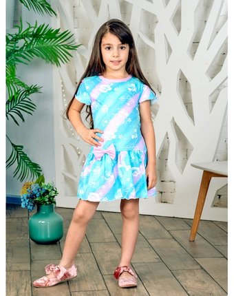 Миниатюра фотографии Дашенька платье для девочки 1435/008