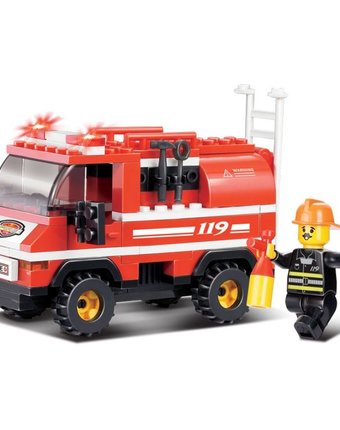 Конструктор Sluban Пожарные Пожарные спасатели (133 дет.)