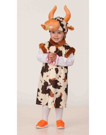 Миниатюра фотографии Батик карнавальный костюм коровка ромашка