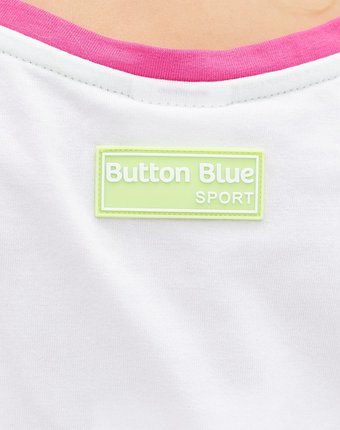 Миниатюра фотографии Белая футболка button blue