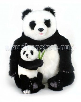 Миниатюра фотографии Мягкая игрушка hansa панда с детенышем 75 см
