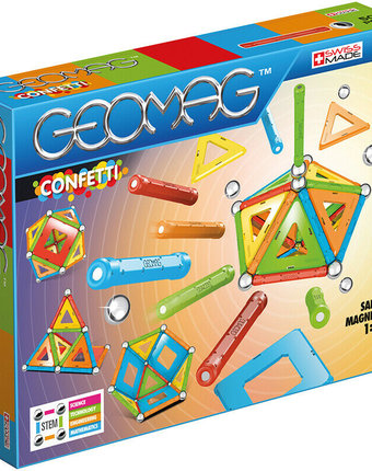 Магнитный конструктор Geomag Confetti 50 деталей