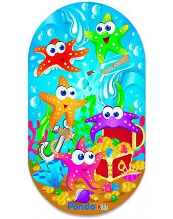 Коврик Pondo Kids для ванны Морские Звёздочки 69х39 см
