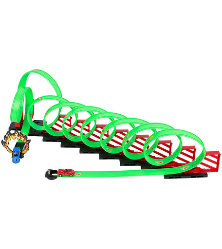 Автотрек Игруша Гоночный с петлями 650 см