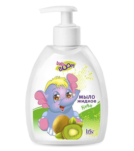 Детское мыло жидкое Iris Cosmetic Детское мыло жидкое киви, 300мл, 1+, Iris BABY BOOM