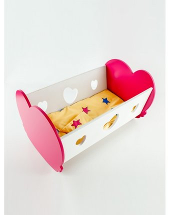 Миниатюра фотографии Кроватка для куклы коняша люлька валентинка