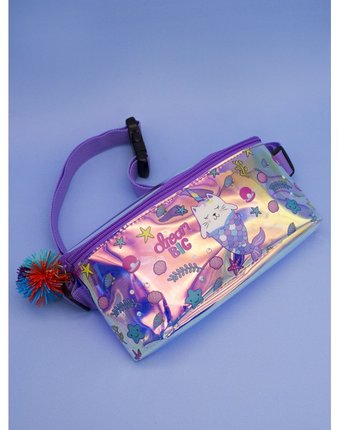 Миниатюра фотографии Mihi mihi поясная сумочка с помпоном caticorn